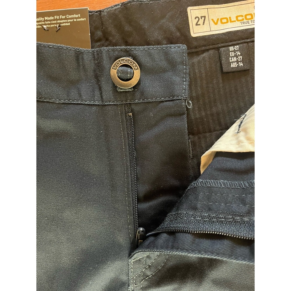 Volcom Shorts Navy Blue Frickin Modern Straight Chino Regular NWT Youth 27 - Picture 8 of 14